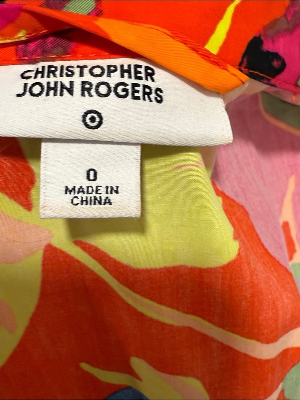 CHRISTOPHER JOHN ROGERS ✘ Target Red Floral Belted Shirt Dress Cotton Midi, S 0 - Picture 8 of 11